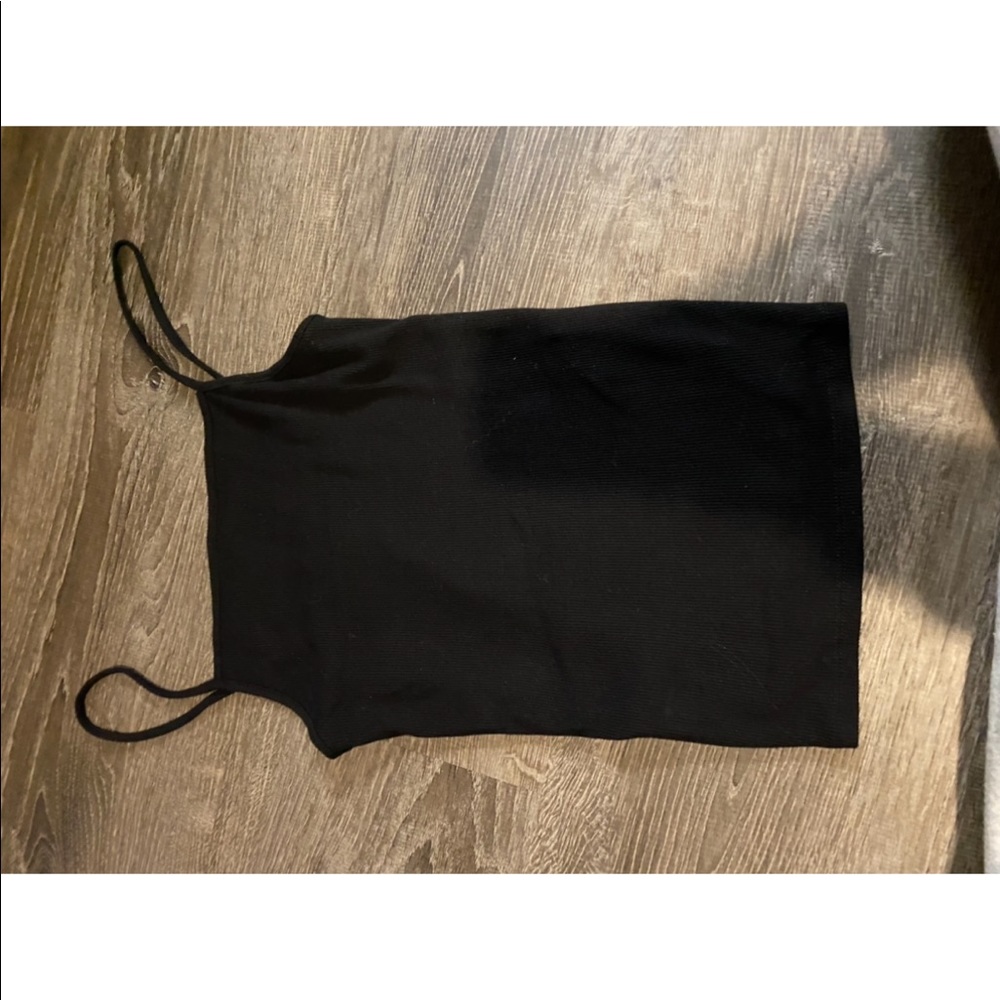 Black Forever 21 Square Neck Tank